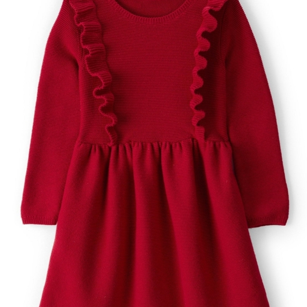 Carter's Vibrant Red Ruffle Dress - Picture 11 of 12